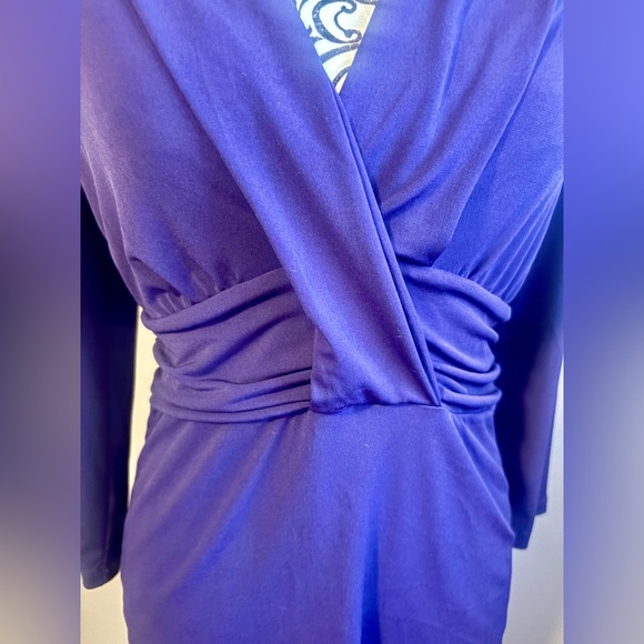 NEW YORK & COMPANY Faux Wrap Blouse - Picture 4 of 5